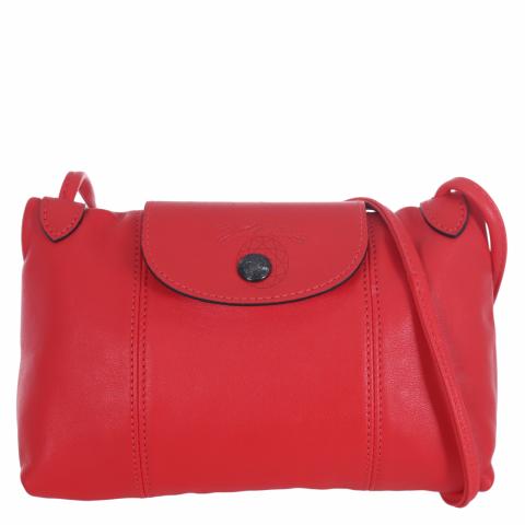 Longchamp red sale crossbody bag